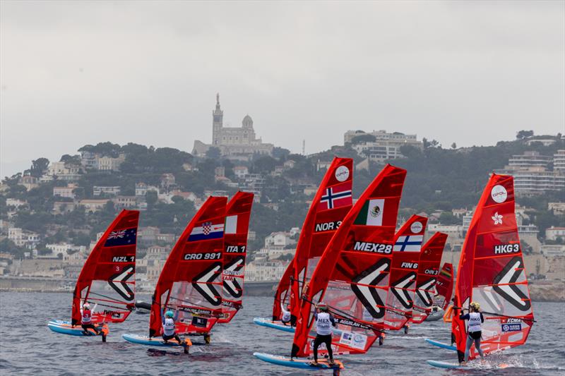 Josh Armit (NZ) - iQFoil - Paris 2024 Olympic Sailing Test Event, Marseille, France. July 12, 2023 - photo © Sander van der Borch / World Sailing