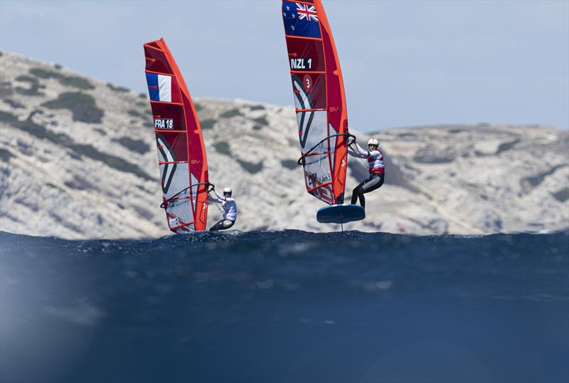 Josh Armit (NZL) - IQfoil - Paris 2024 Olympic Sailing Test Event, Marseille, France - Day 5 - July 13, 2023 - photo © Mark Lloyd / World Sailing