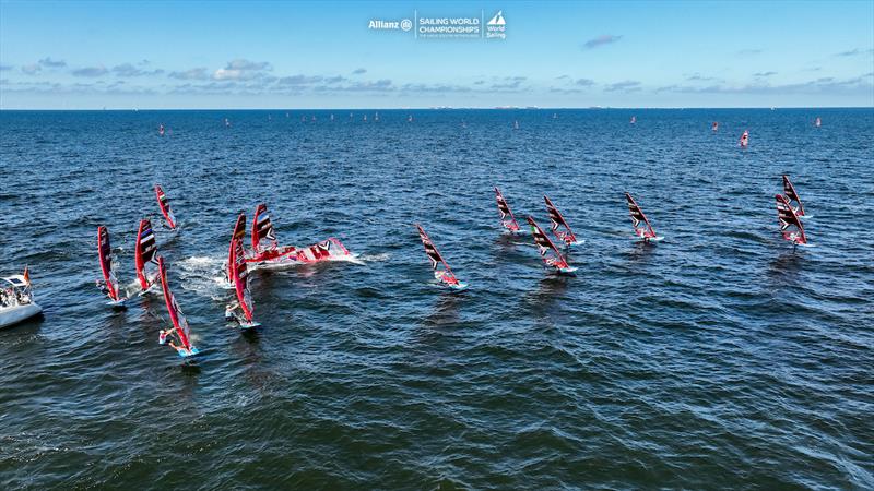 2023 Allianz Sailing World Championships Day 5 photo copyright Sailing Energy / World Sailing taken at  and featuring the iQFoil class