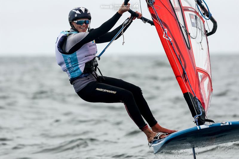 2023 Allianz Sailing World Championships Day 5 photo copyright Sailing Energy / World Sailing taken at  and featuring the iQFoil class