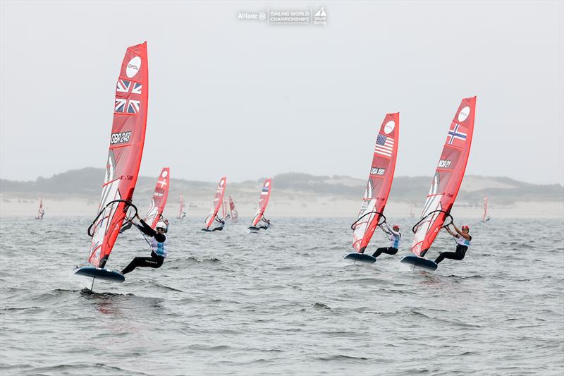 2023 Allianz Sailing World Championships Day 5 photo copyright Sailing Energy / World Sailing taken at  and featuring the iQFoil class