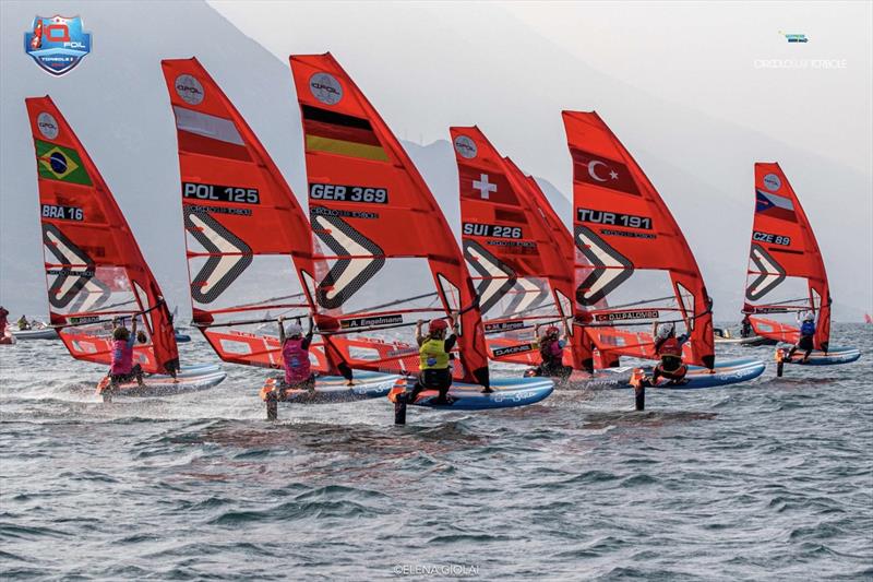 2023 iQFoil International Games Torbole - Day 2 photo copyright Elena Giolai taken at Circolo Surf Torbole and featuring the iQFoil class