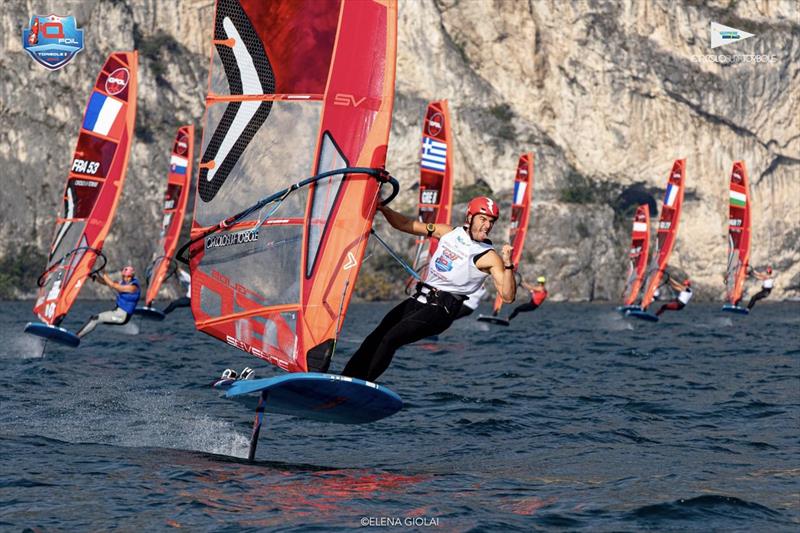 2023 iQFoil International Games Torbole - Day 2 photo copyright Elena Giolai taken at Circolo Surf Torbole and featuring the iQFoil class