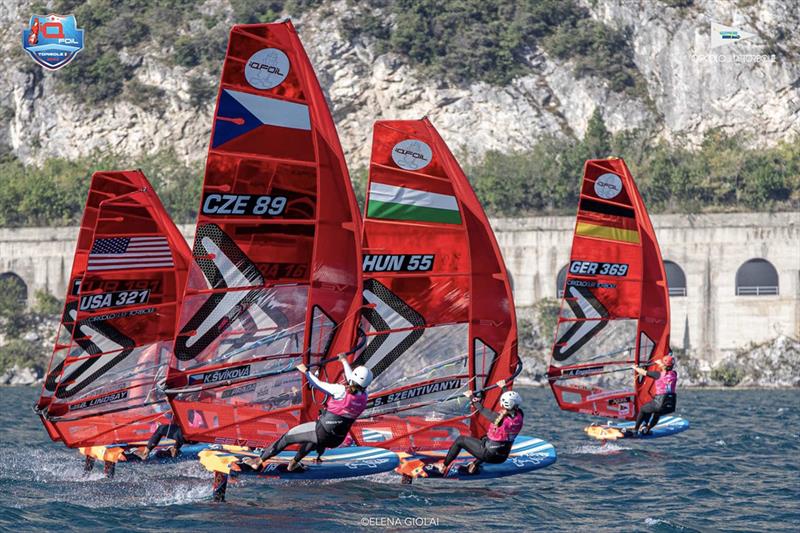 2023 iQFoil International Games Torbole photo copyright Elena Giolai taken at Circolo Surf Torbole and featuring the iQFoil class