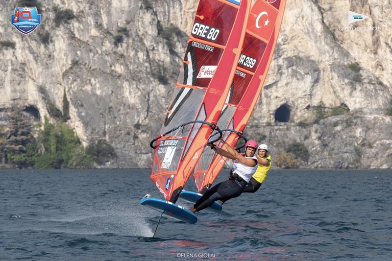 2023 iQFoil International Games Torbole, final day photo copyright Elena Giolai taken at Circolo Surf Torbole and featuring the iQFoil class