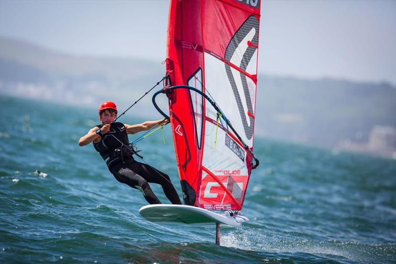 RYA Youth National Championships 2021 - Canon 5d Mk 3 / 300mm at f2.8 / ISO 100 / 1/6400  photo copyright Paul Gibbins Photography taken at Plymouth Youth Sailing Club and featuring the iQFoil class