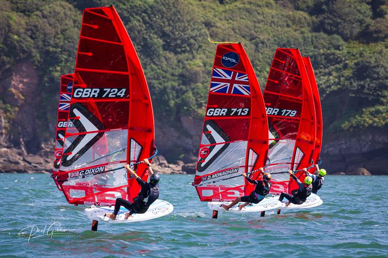 RYA Youth National Championships 2021 - Canon 5d Mk 3 / 300mm prime photo copyright Paul Gibbins Photography taken at Plymouth Youth Sailing Club and featuring the iQFoil class