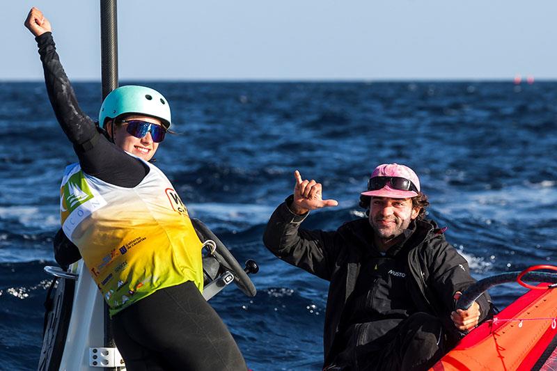 Theresa Marie Steinlein (GER) - 2024 iQFOiL World Championships photo copyright Sailing Energy / Marina Rubicón taken at  and featuring the iQFoil class