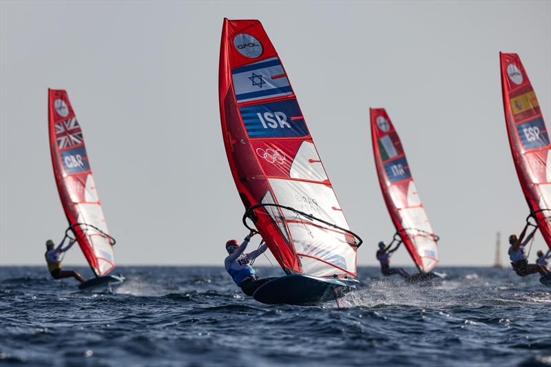 Women's iQFoil racing on July 31 in Marseille at the Paris 2024 Olympic Regatta - photo © World Sailing / Sander van der Borch
