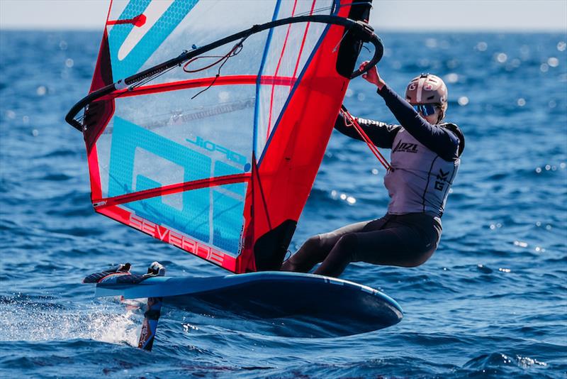 iQfoil - NZL - Princess Sofia Trophy - Mallorca - March - April 2025 photo copyright Sailing Energy taken at Real Club Náutico de Palma and featuring the iQFoil class