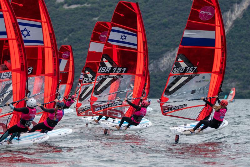 iQFOiL Youth & Junior International Games in Torbole, Italy - Day 3 photo copyright Elena Giolai taken at Circolo Surf Torbole and featuring the iQFoil class