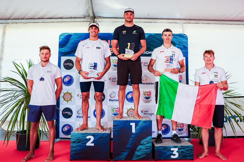 2025 iQFOiL U23 World Championships - Men's Podium - photo © Sailing Energy / iQFOiL International Class