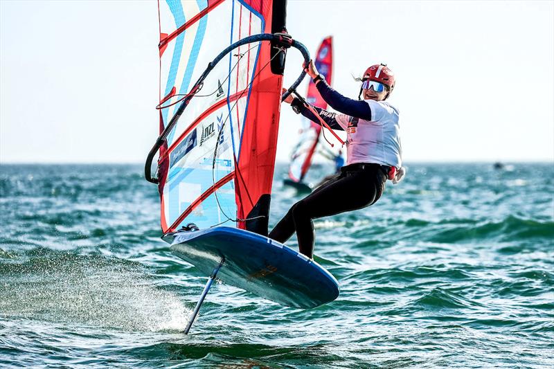 2025 iQFOiL U23 World Championships - Stella Bilger (NZL) - photo © Sailing Energy / iQFOiL International Class