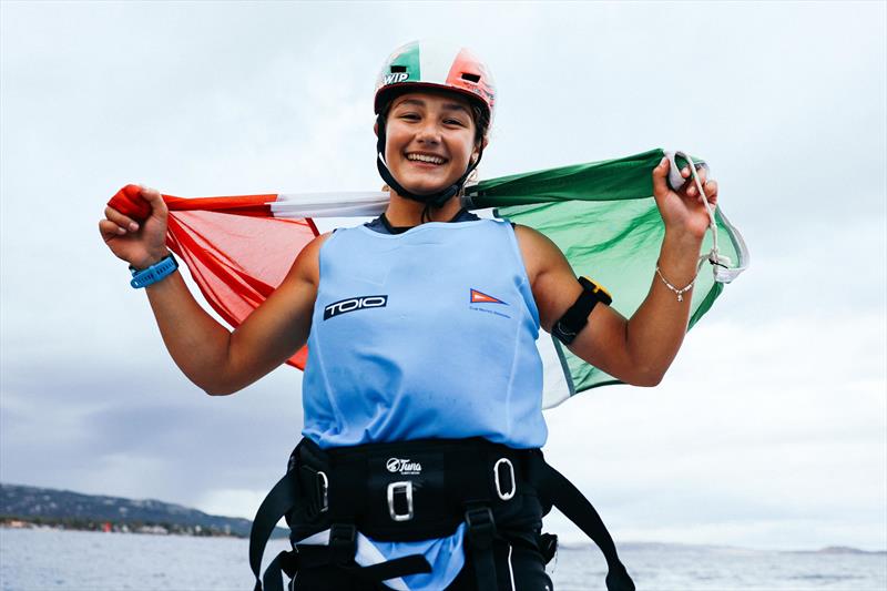 iQFOiL Youth & Junior European Championships - Day 7 photo copyright Sailing Energy / iQFOiL International Class taken at Club Nautico Arzachena and featuring the iQFoil class
