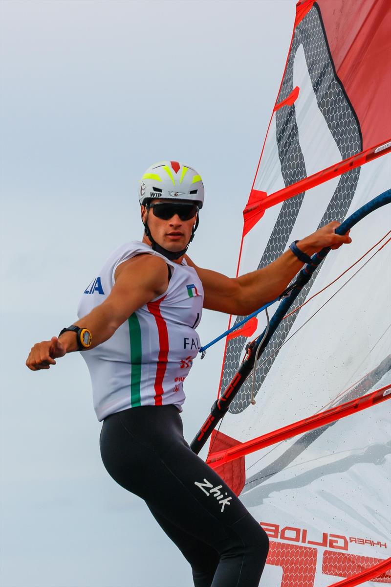 2025 iQFOiL Senior European Championship in Sferracavallo - Day 1 photo copyright Sailing Energy / iQFOiL International Class taken at Circolo Velico Sferracavallo and featuring the iQFoil class