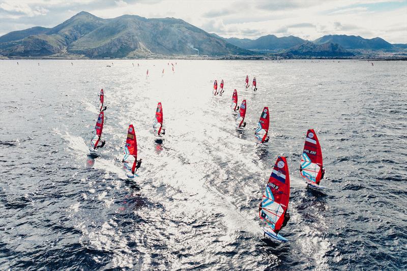 2025 iQFOiL Senior European Championship day 4 photo copyright Sailing Energy / iQFOiL International Class taken at Circolo Velico Sferracavallo and featuring the iQFoil class
