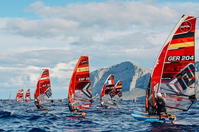 2025 iQFOiL Senior European Championship day 4 photo copyright Sailing Energy / iQFOiL International Class taken at Circolo Velico Sferracavallo and featuring the iQFoil class