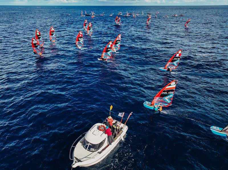 2025 iQFOiL Senior European Championship day 4 photo copyright Sailing Energy / iQFOiL International Class taken at Circolo Velico Sferracavallo and featuring the iQFoil class