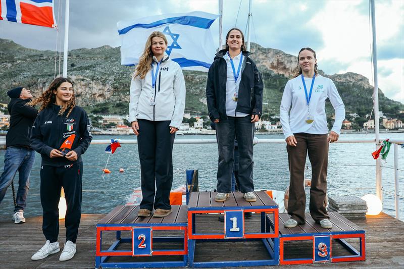 2025 iQFOiL Senior European Championship final day photo copyright Sailing Energy / iQFOiL International Class taken at Circolo Velico Sferracavallo and featuring the iQFoil class