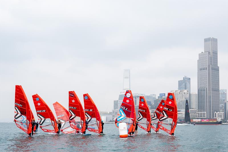 Sun Hung Kai & Co. Around the Island Race 2025 photo copyright RHKYC / Panda Man taken at Royal Hong Kong Yacht Club and featuring the iQFoil class