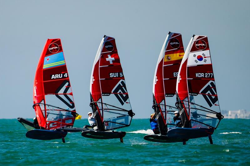 iQFOiL North American Championship photo copyright Sailing Energy / iQFOiL International Class taken at Alamitos Bay Yacht Club and featuring the iQFoil class