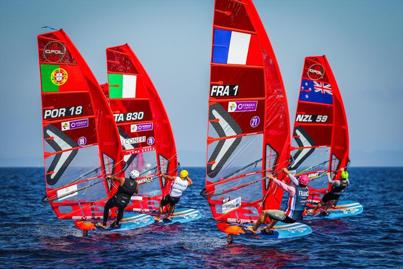 iQFoil Men - 57th French Olympic Week in Hyères - Day 1 - photo © Sailing Energy / French Olympic Week Hyères - TPM