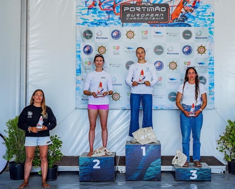2026 iQFOiL Open European Championships in Portimão - Prize Giving - photo © Sailing Energy / iQFOiL International Class
