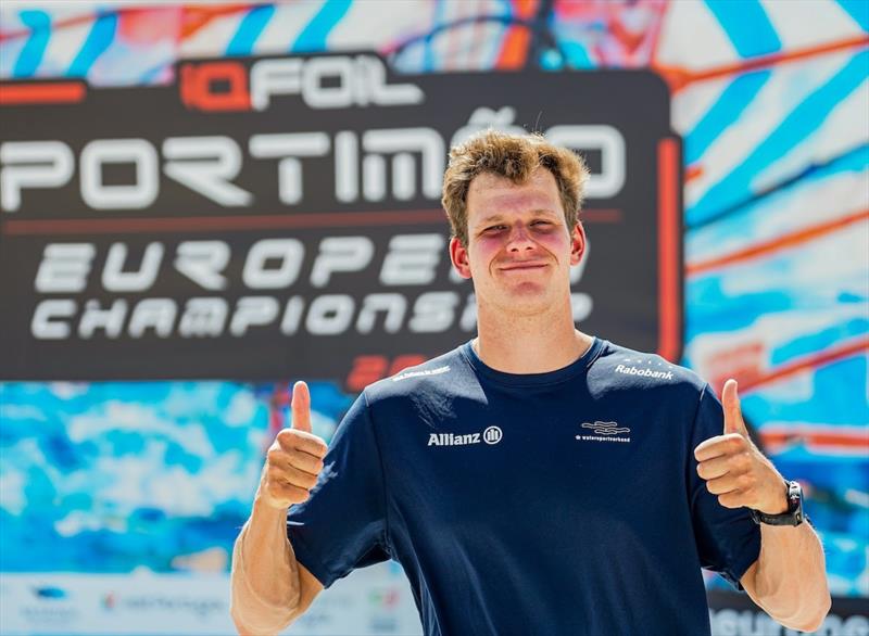 2026 iQFOiL Open European Championships in Portimão - Prize Giving photo copyright Sailing Energy / iQFOiL International Class taken at  and featuring the iQFoil class