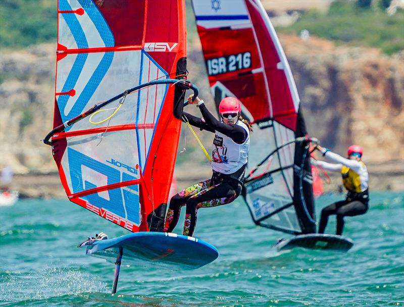 Aimee Bright (NZL) - iQfoil European Championships - Portimao, Portugal - May 23, 2026 photo copyright Sailing Energy taken at  and featuring the iQFoil class