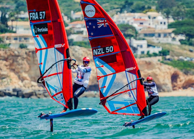 Stella Bilger(NZL) - iQfoil European Championships - Portimao, Portugal - May 23, 2026 photo copyright Sailing Energy taken at  and featuring the iQFoil class