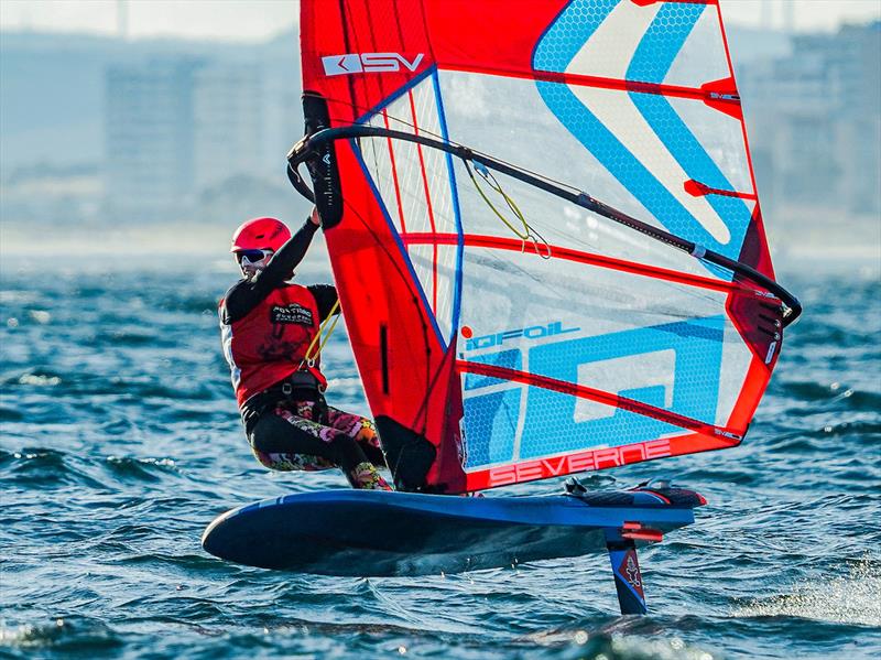 Aimee Bright (NZL) - iQfoil European Championships - Portimao, Portugal - May 23, 2026 photo copyright Sailing Energy taken at  and featuring the iQFoil class