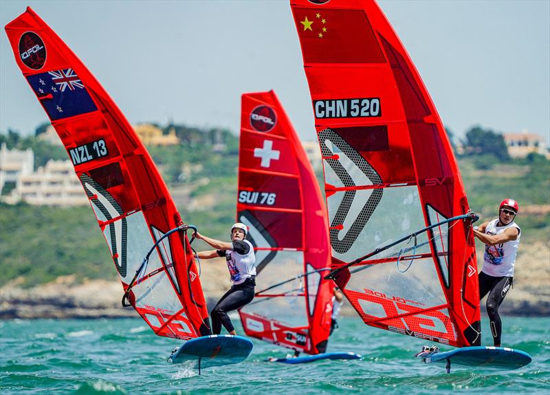 Eli Leiftng (NZL) - iQfoil European Championships - Portimao, Portugal - May 23, 2026 photo copyright Sailing Energy taken at  and featuring the iQFoil class