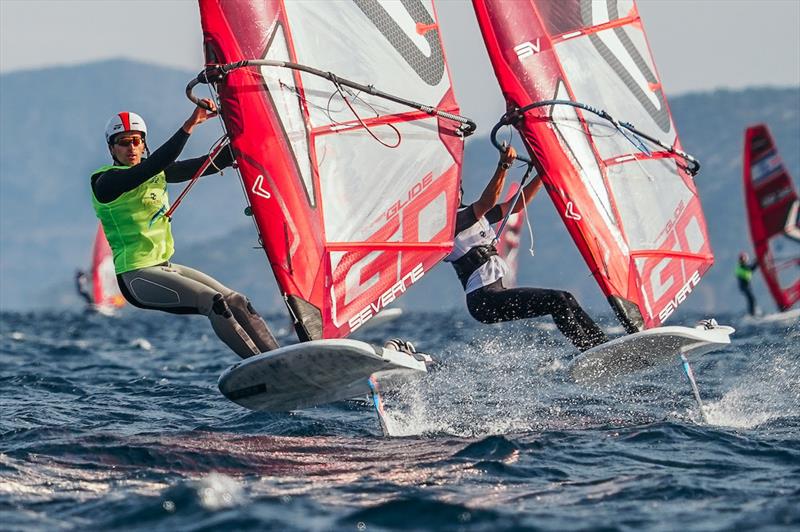 iQFOiL Youth & Junior Europeans 2026 at Varkiza, Greece Day 3 - photo © Sailing Energy / iQFOiL Class