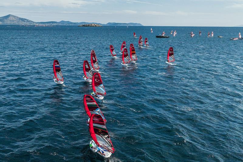 iQFOiL Youth & Junior Europeans 2026 at Varkiza, Greece Day 3 - photo © Sailing Energy / iQFOiL Class