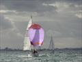 Grey skies on Belfast Lough for the inaugural Super Sunday event of the Northern Ireland Restricted Keelboat Racing Association © Gary McMurry