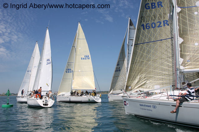 Light conditions dominated the opening day of Cork Week at Crosshaven photo copyright Ingrid Abery / www.hotcapers.com taken at Royal Cork Yacht Club and featuring the IRC class