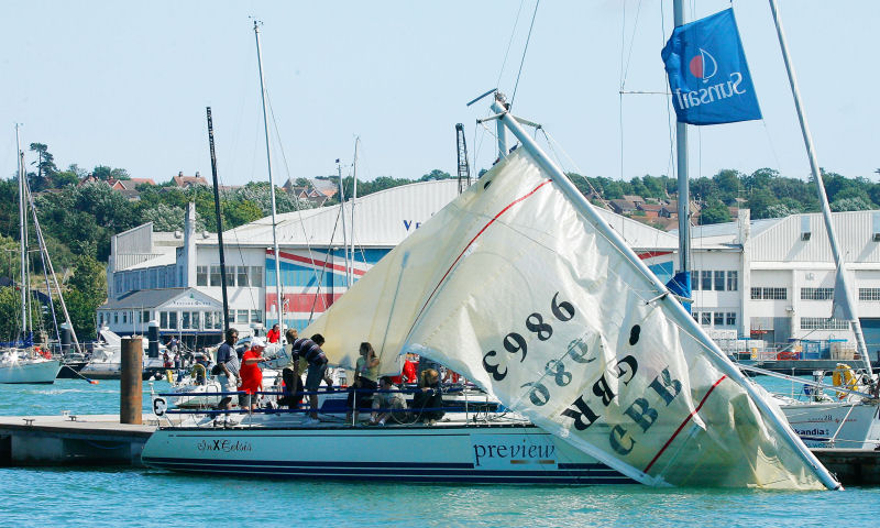 Not all had a happy day on day two of Skandia Cowes Week photo copyright OnEdition taken at  and featuring the IRC class