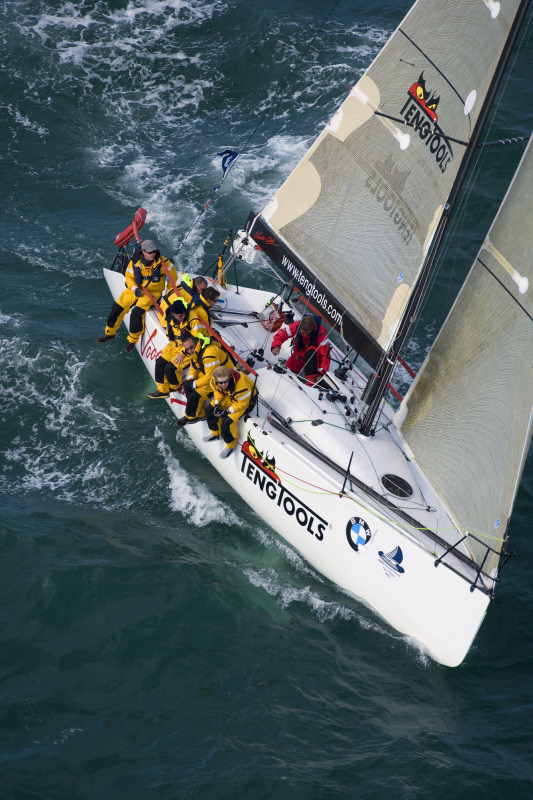 Defending title holder, Teng Tools (formerly Calyx Voice & Data) in the BMW Round Ireland Yacht Race photo copyright Event Press taken at Wicklow Sailing Club and featuring the IRC class