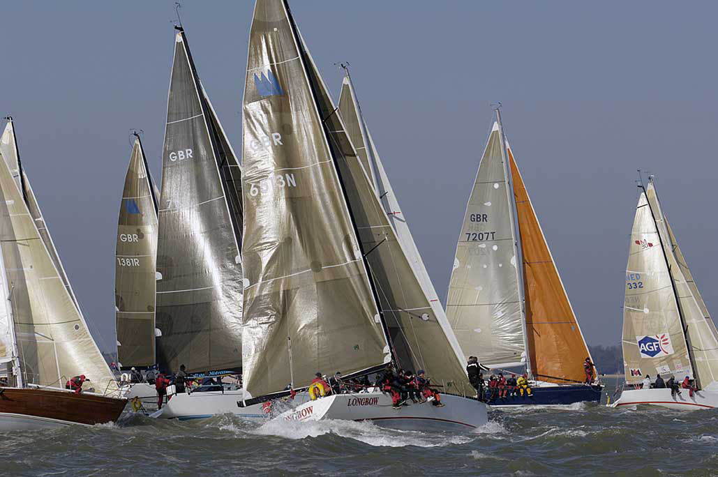 A perfect day for sailing on the second day of the Raymarine Warsash Spring Series photo copyright Rick Tomlinson / www.rick-tomlinson.com taken at Warsash Sailing Club and featuring the IRC class