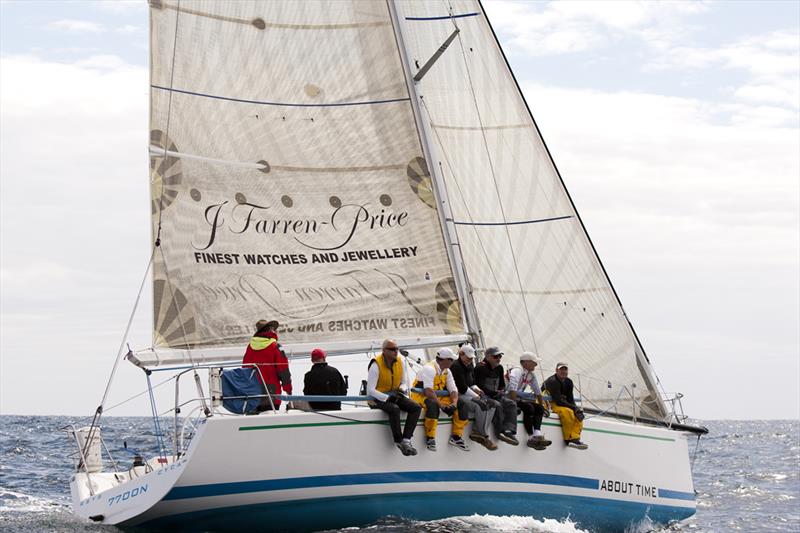 Julian Farren-Price's About Time is in pole position to claim her fourth consecutive OPS title after the Sydney Newcastle race photo copyright David Brogan taken at Cruising Yacht Club of Australia and featuring the IRC class