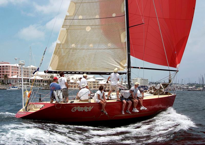 Randall Baldwin (Ridgefield Connecticut) sailing his Taylor 42 Cabady to the final finish of the RBYC Anniversary Regatta photo copyright Talbot Wilson taken at Royal Bermuda Yacht Club and featuring the IRC class