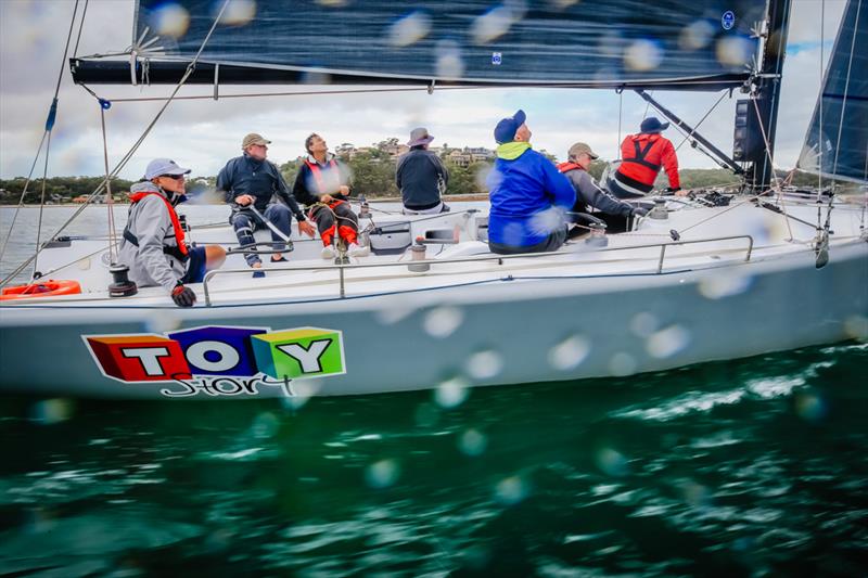 Toy Story (Michael Coxon third from left) during the Pantaenius Commodore's Cup at Sail Port Stephens photo copyright Craig Greenhill / Saltwater Images taken at Corlette Point Sailing Club and featuring the IRC class