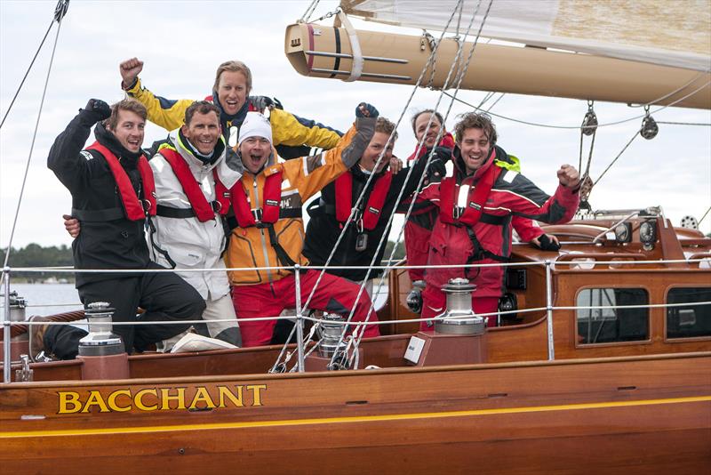 Bacchant, Skargards 75 took line honors in the AF Offshore Race , finish in Sandhamn, Sweden photo copyright Oskar Kihlborg taken at Royal Swedish Yacht Club and featuring the IRC class