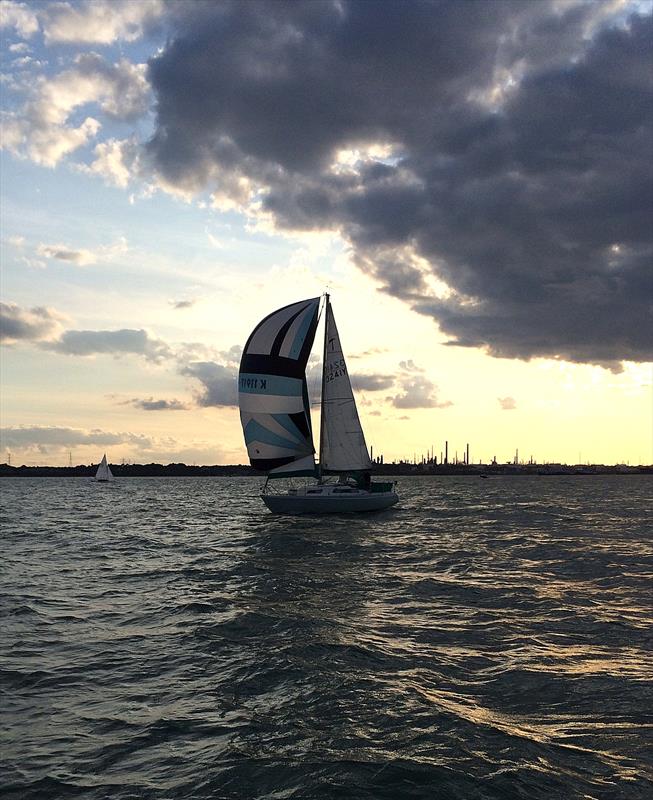 Starfall on Hamble River Wednesday Night Series B day 6 photo copyright Olly Love taken at Hamble River Sailing Club and featuring the IRC class