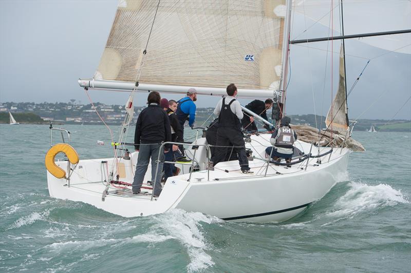 Rob McConnell's A35 'Fools Gold', a visitor from Waterford on day 2 of the CH Marine Autumn Series at Crosshaven  photo copyright Robert Bateman taken at Royal Cork Yacht Club and featuring the IRC class