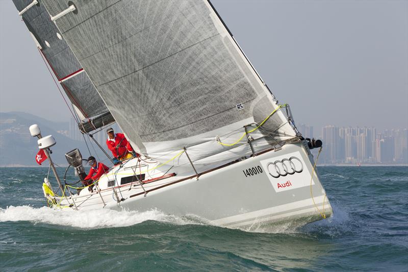 Audi Hong Kong to Hainan Race race start photo copyright Guy Nowell / RHKYC taken at Royal Hong Kong Yacht Club and featuring the IRC class