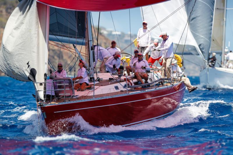 Ross Applebey's Scarlet Oyster leads the way in the highly competitive CSA 5 at Antigua Sailing Week photo copyright Paul Wyeth / www.pwpictures.com taken at Antigua Yacht Club and featuring the IRC class