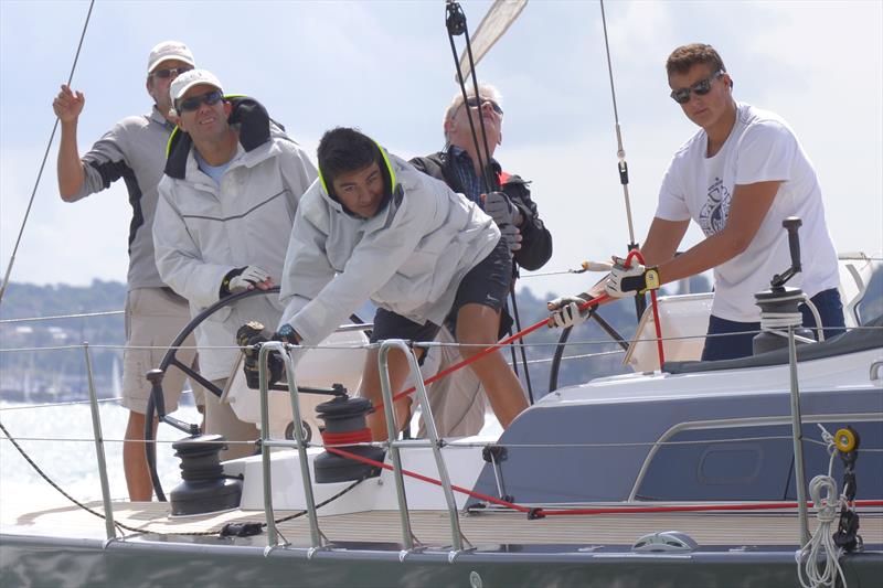 Boat preparation for Aberdeen Asset Management Cowes Week photo copyright Rick Tomlinson / www.rick-tomlinson.com taken at Cowes Combined Clubs and featuring the IRC class