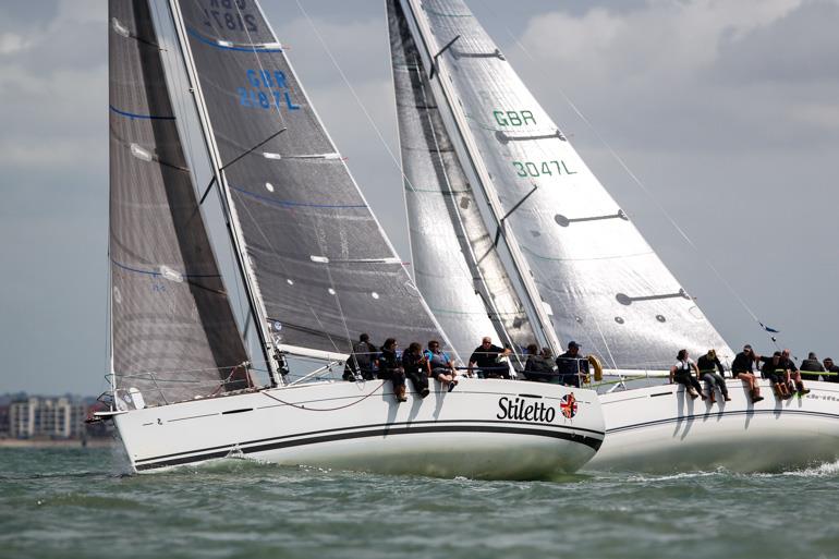 John Barrett's First 35, Stiletto, winner of IRC 2 in the Royal Southern Yacht Club Champagne Joseph Perrier July Regatta photo copyright Paul Wyeth / www.pwpictures.com taken at Royal Southern Yacht Club and featuring the IRC class