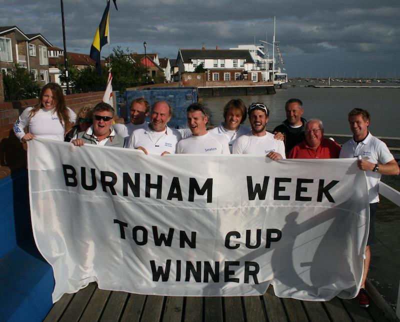 Snatch wins the Town Cup at Burnham Week 2015 photo copyright Sue Pelling taken at Royal Corinthian Yacht Club and featuring the IRC class